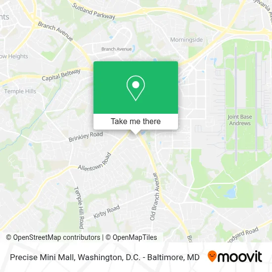 Precise Mini Mall map