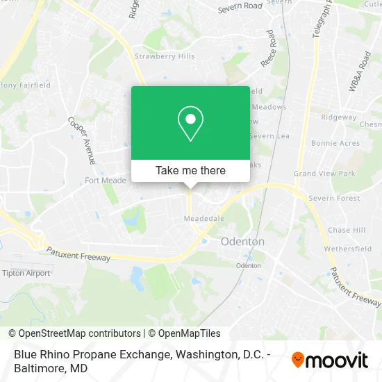Blue Rhino Propane Exchange map