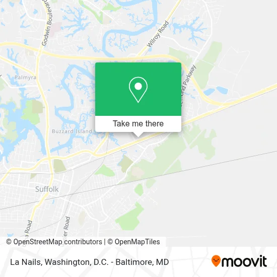 La Nails map