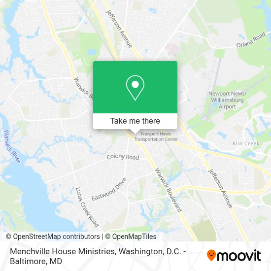 Menchville House Ministries map