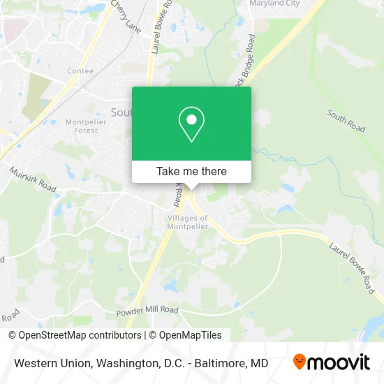 Western Union map