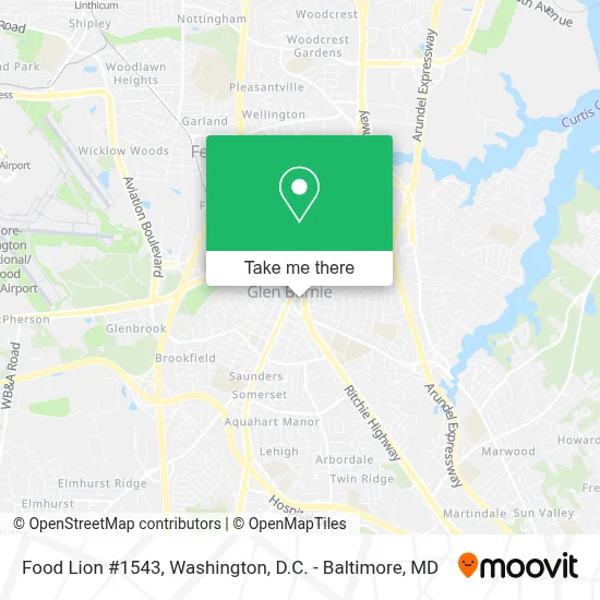 Food Lion #1543 map