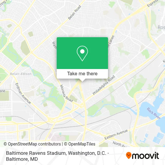 Baltimore Ravens Stadium map