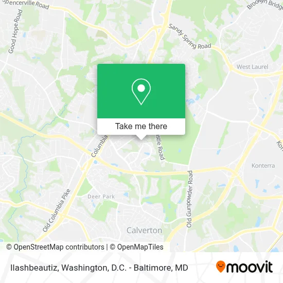 Ilashbeautiz map