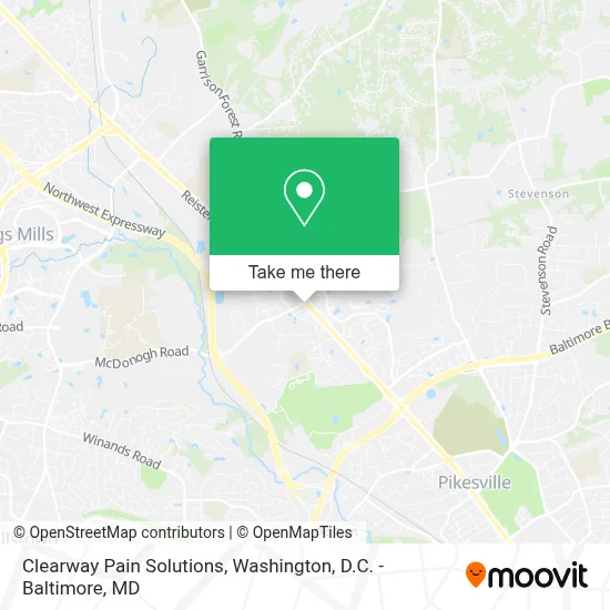 Clearway Pain Solutions map