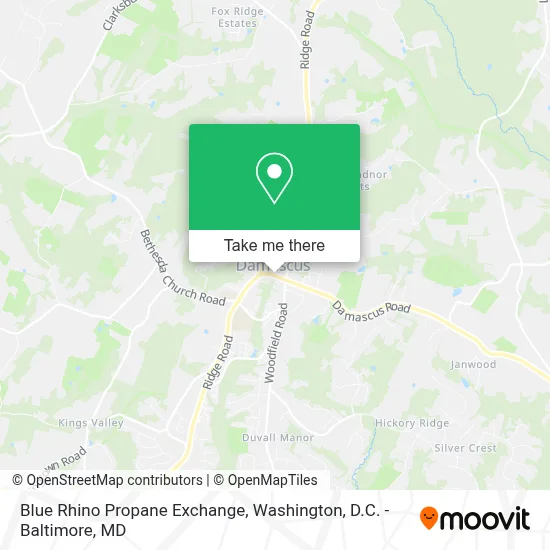Blue Rhino Propane Exchange map