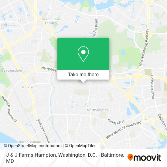J & J Farms Hampton map