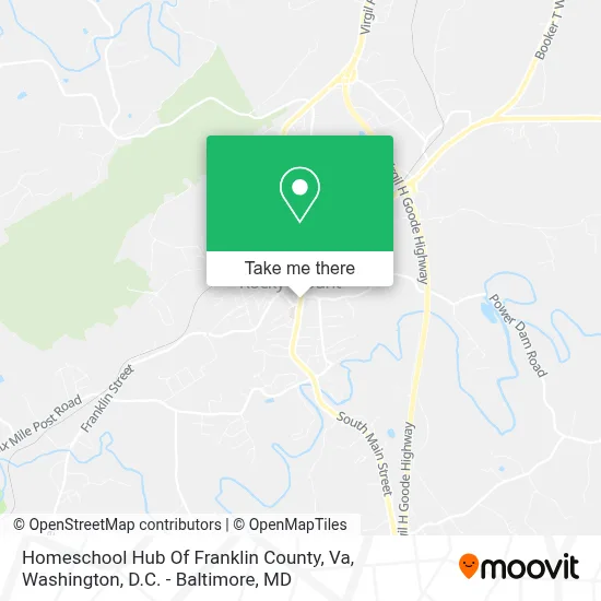 Homeschool Hub Of Franklin County, Va map