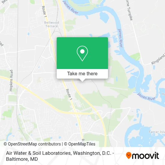 Air Water & Soil Laboratories map