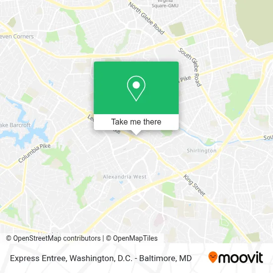 Express Entree map