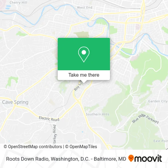 Roots Down Radio map