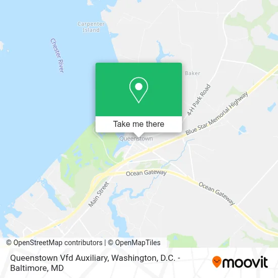 Queenstown Vfd Auxiliary map