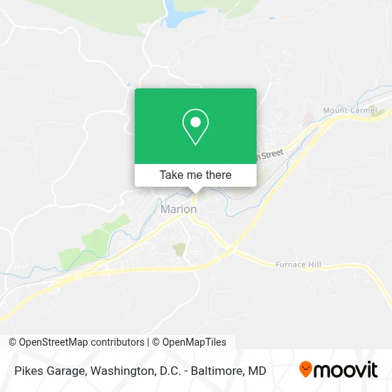 Pikes Garage map
