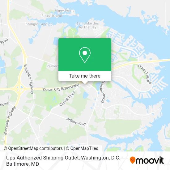 Ups Authorized Shipping Outlet map