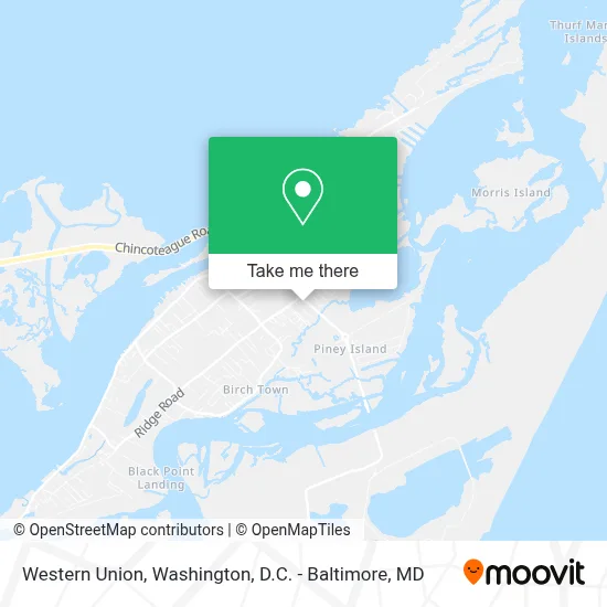 Western Union map