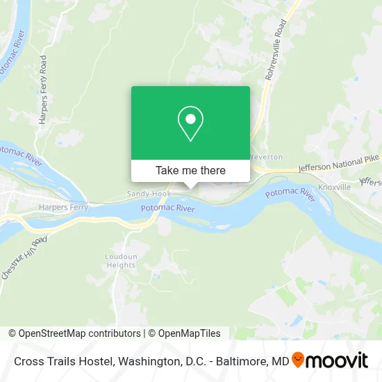 Cross Trails Hostel map