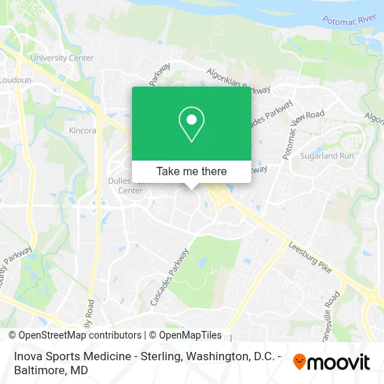 Inova Sports Medicine - Sterling map