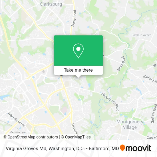 Virginia Groves Md map