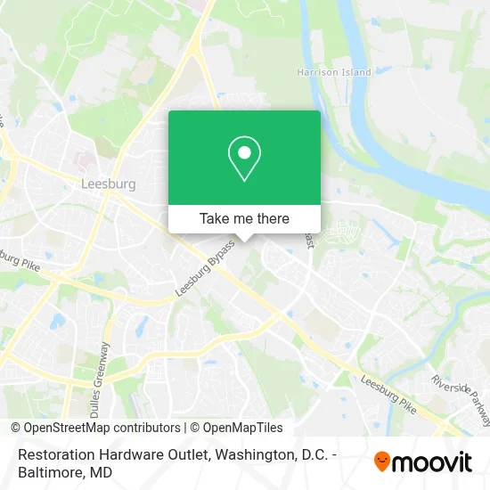 Restoration Hardware Outlet map