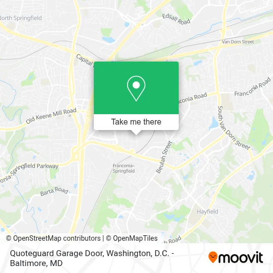 Quoteguard Garage Door map