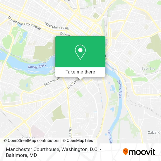 Manchester Courthouse map