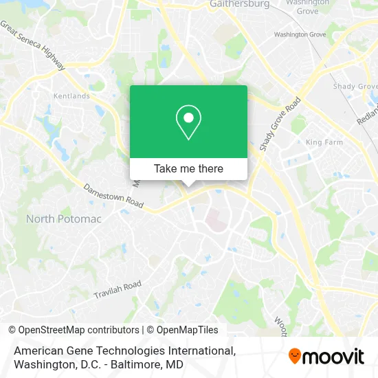 American Gene Technologies International map