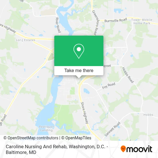 Caroline Nursing And Rehab map