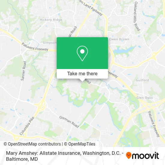 Mary Amshey: Allstate Insurance map