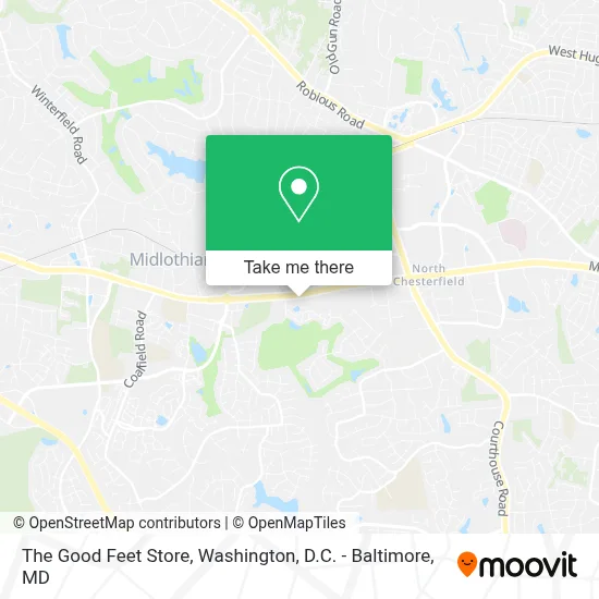The Good Feet Store map