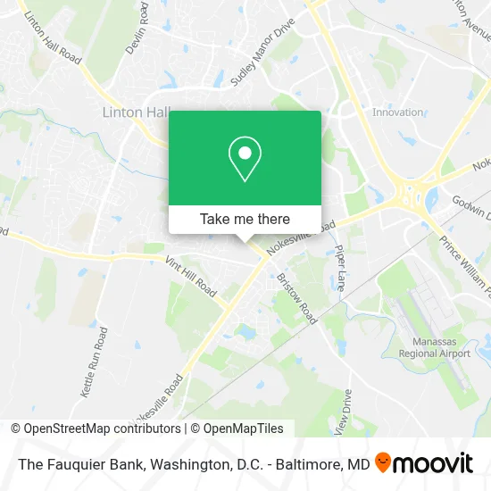 The Fauquier Bank map