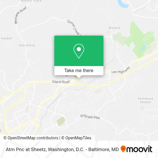 Atm Pnc at Sheetz map