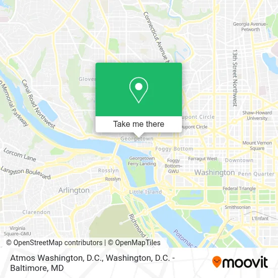 Atmos Washington, D.C. map