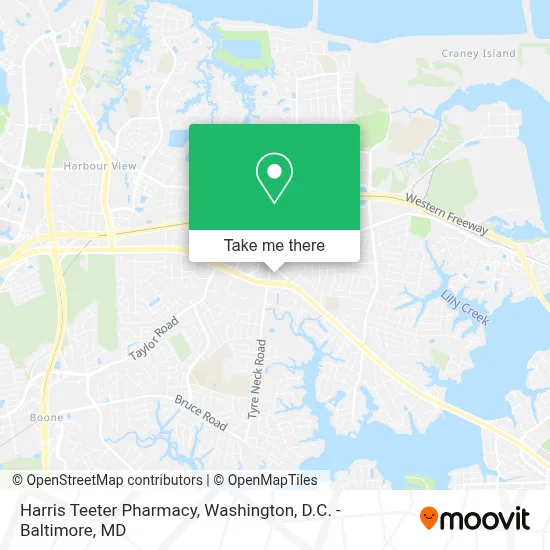 Harris Teeter Pharmacy map