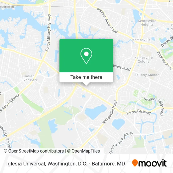 Iglesia Universal map