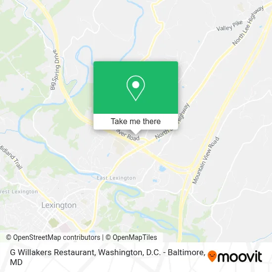G Willakers Restaurant map