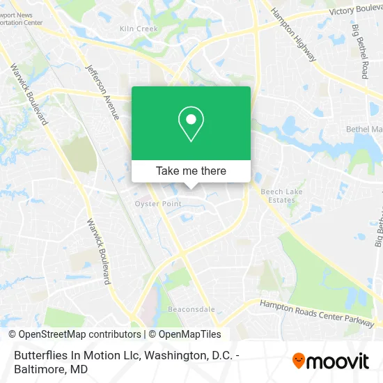 Butterflies In Motion Llc map