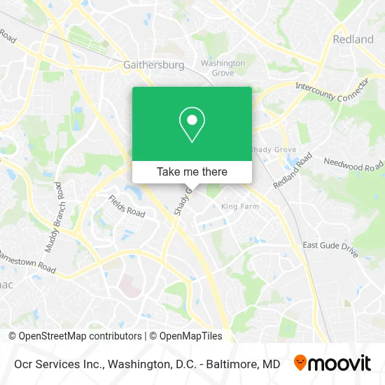 Ocr Services Inc. map