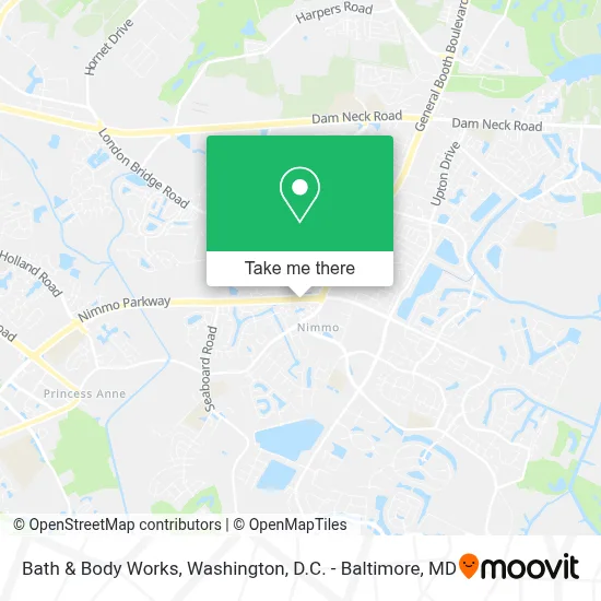 Bath & Body Works map
