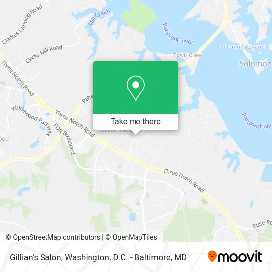 Gillian's Salon map