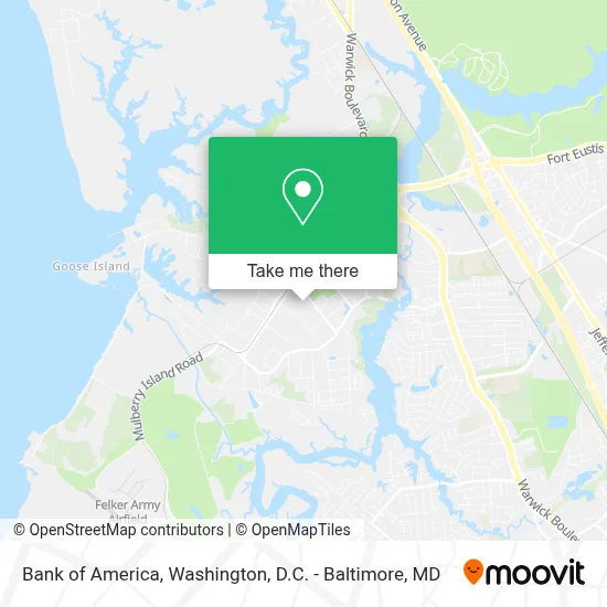 Bank Of America map