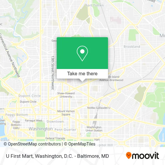 U First Mart map