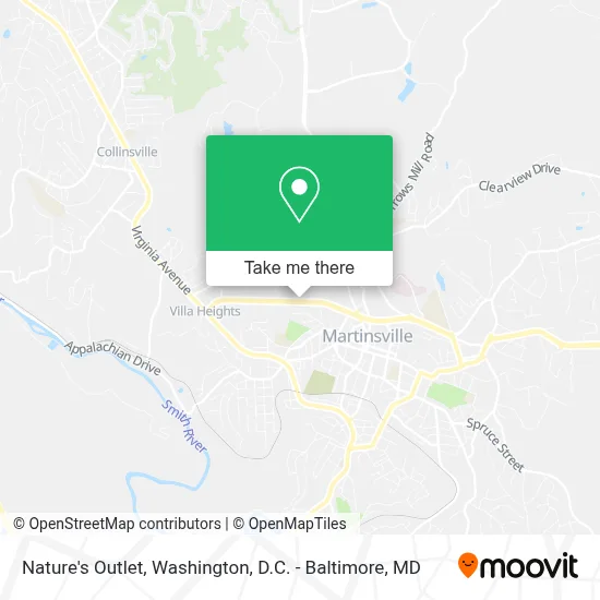 Nature's Outlet map