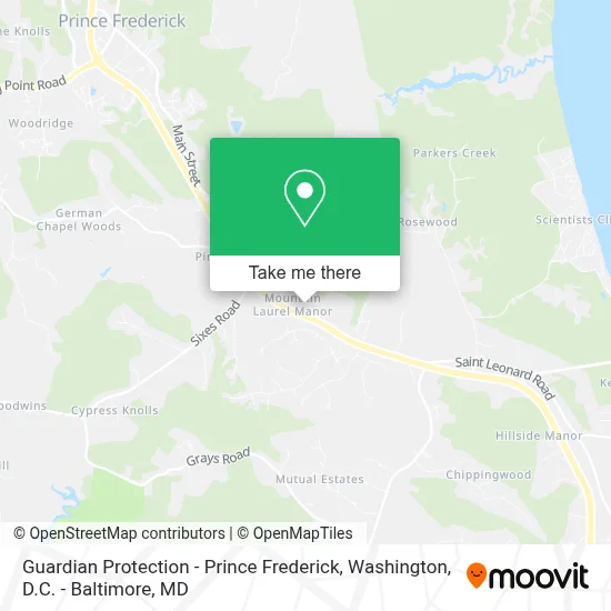 Guardian Protection - Prince Frederick map