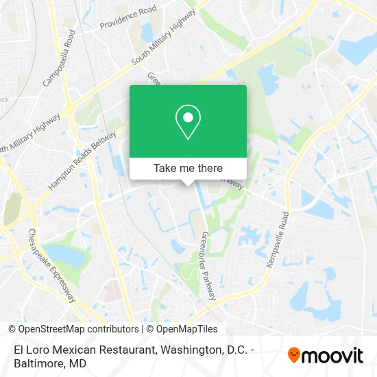 El Loro Mexican Restaurant map