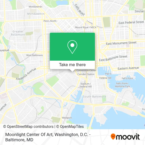 Moonlight Center Of Art map