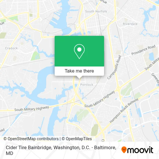 Cider Tire Bainbridge map