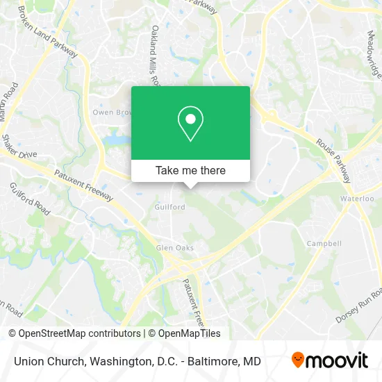 Union Church map