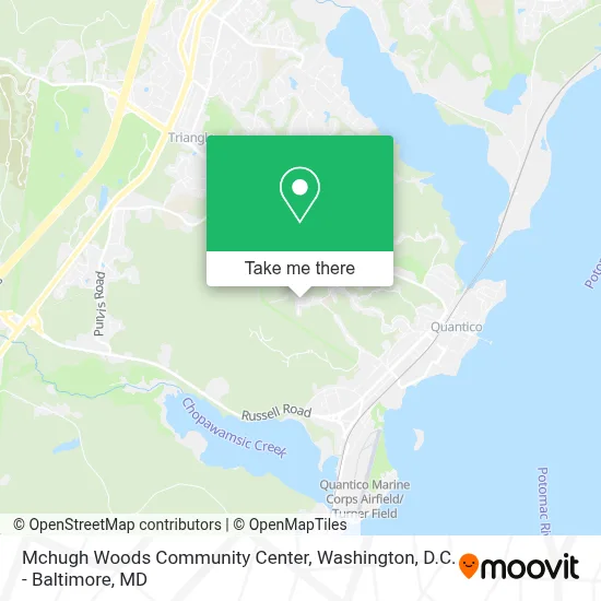 Mchugh Woods Community Center map