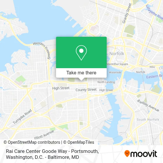 Rai Care Center Goode Way - Portsmouth map