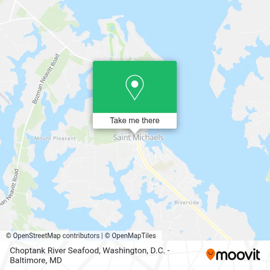 Choptank River Seafood map